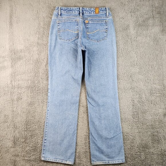 Wrangler Women's Aura Bootcut Jean Size 6 Blue Mid Rise Classic No Stretch Denim - Picture 2 of 11